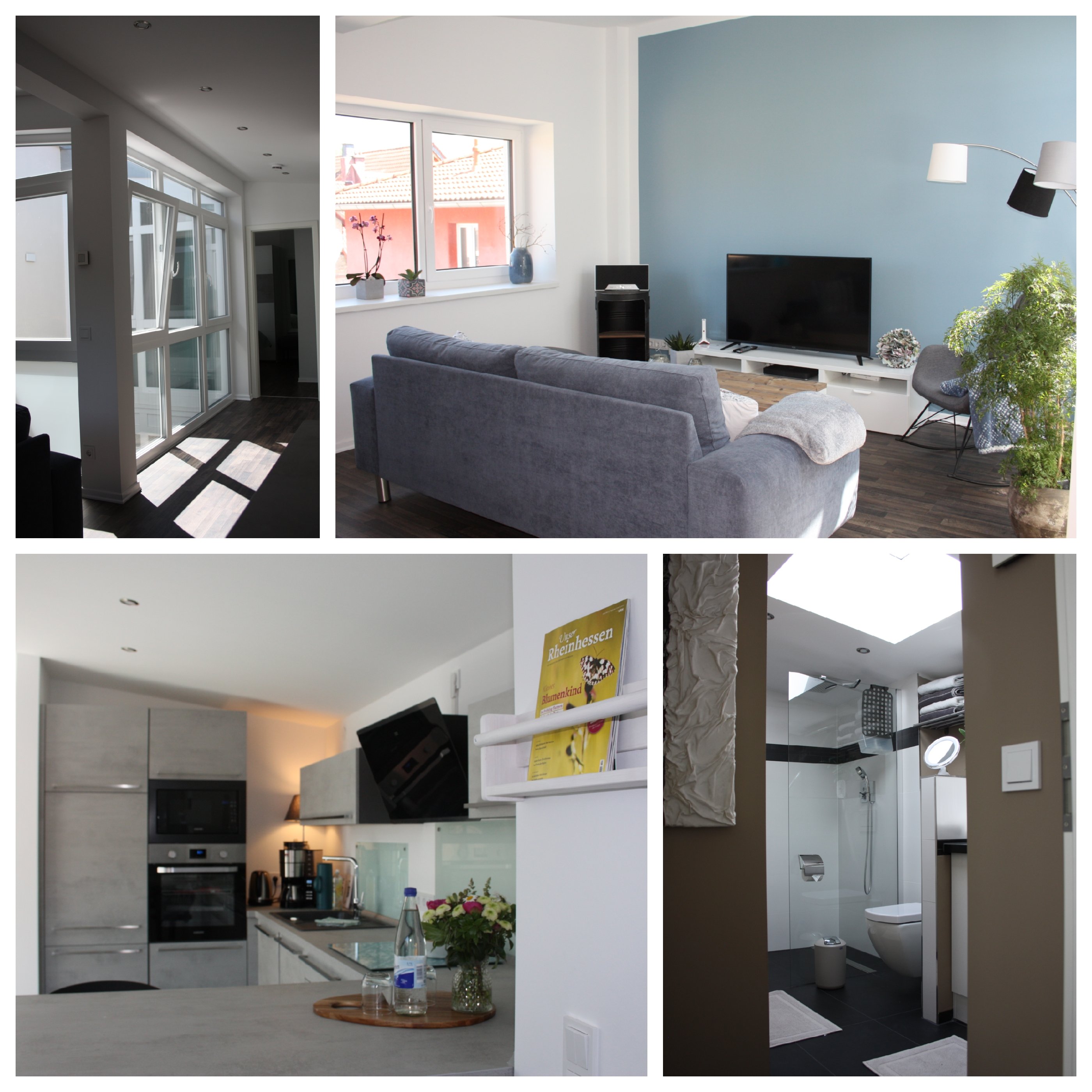 Collage der Ferienwohnung Rheinhessenlieben