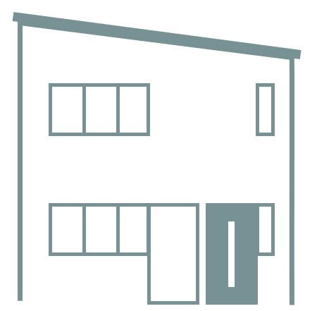 Stilisiertes Haus – Rheinhessenlieben